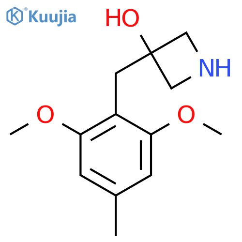 3-(2,6-dimethoxy-4-methylphenyl)methylazetidin-3-ol structure