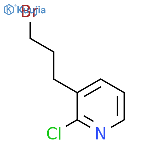 3-(3-bromopropyl)-2-chloropyridine structure