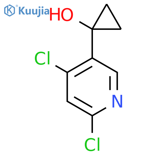1-(4,6-Dichloropyridin-3-yl)cyclopropan-1-ol structure
