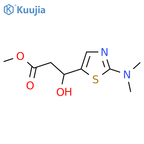 methyl 3-2-(dimethylamino)-1,3-thiazol-5-yl-3-hydroxypropanoate structure
