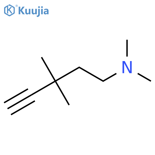(3,3-dimethylpent-4-yn-1-yl)dimethylamine structure