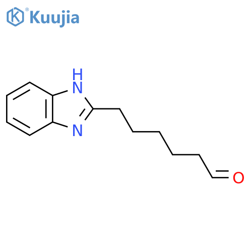 6-(1H-1,3-benzodiazol-2-yl)hexanal structure