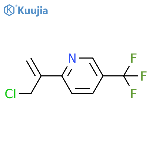 2-(3-chloroprop-1-en-2-yl)-5-(trifluoromethyl)pyridine structure