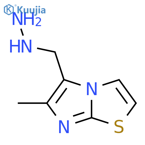 ({6-methylimidazo2,1-b1,3thiazol-5-yl}methyl)hydrazine structure