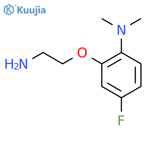 2-(2-aminoethoxy)-4-fluoro-N,N-dimethylaniline structure