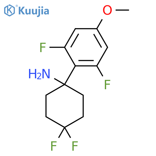1-(2,6-Difluoro-4-methoxyphenyl)-4,4-difluorocyclohexan-1-amine structure
