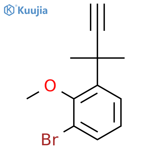 1-Bromo-2-methoxy-3-(2-methylbut-3-yn-2-yl)benzene structure