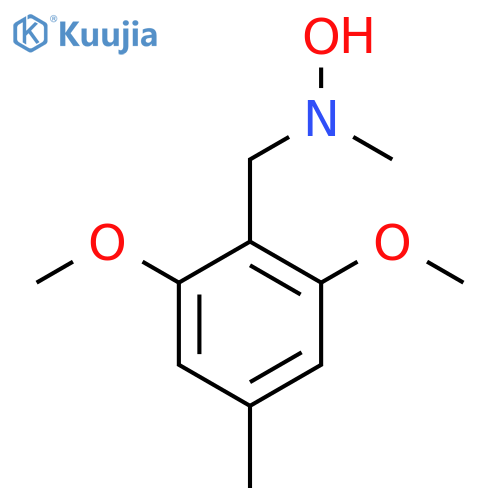 N-(2,6-dimethoxy-4-methylphenyl)methyl-N-methylhydroxylamine structure