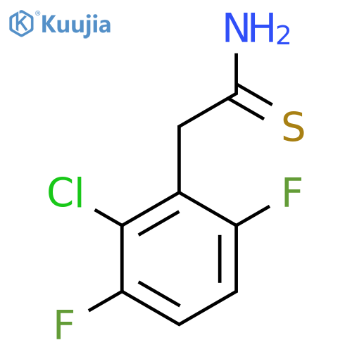 2-(2-chloro-3,6-difluorophenyl)ethanethioamide structure