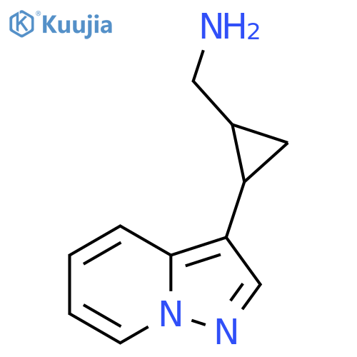 (2-{pyrazolo1,5-apyridin-3-yl}cyclopropyl)methanamine structure