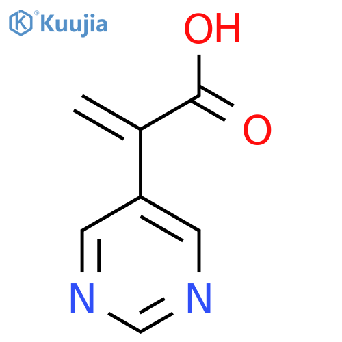 2-(pyrimidin-5-yl)prop-2-enoic acid structure