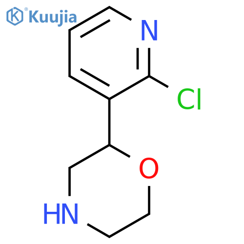 2-(2-chloropyridin-3-yl)morpholine structure