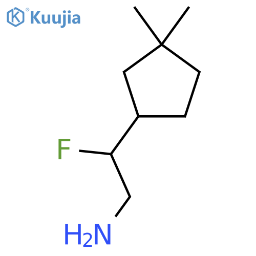 2-(3,3-dimethylcyclopentyl)-2-fluoroethan-1-amine structure