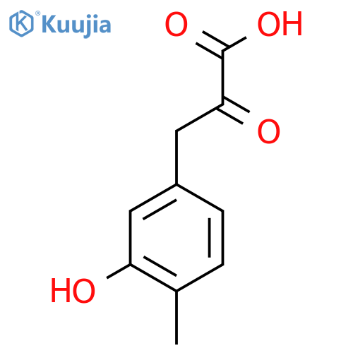3-(3-hydroxy-4-methylphenyl)-2-oxopropanoic acid structure