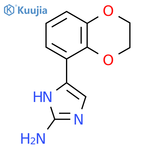 5-(2,3-dihydro-1,4-benzodioxin-5-yl)-1H-imidazol-2-amine structure