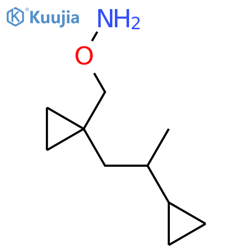 O-{1-(2-cyclopropylpropyl)cyclopropylmethyl}hydroxylamine structure
