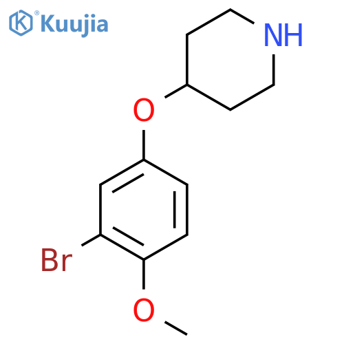 4-(3-bromo-4-methoxyphenoxy)piperidine structure