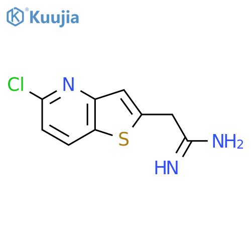 2-{5-chlorothieno3,2-bpyridin-2-yl}ethanimidamide structure