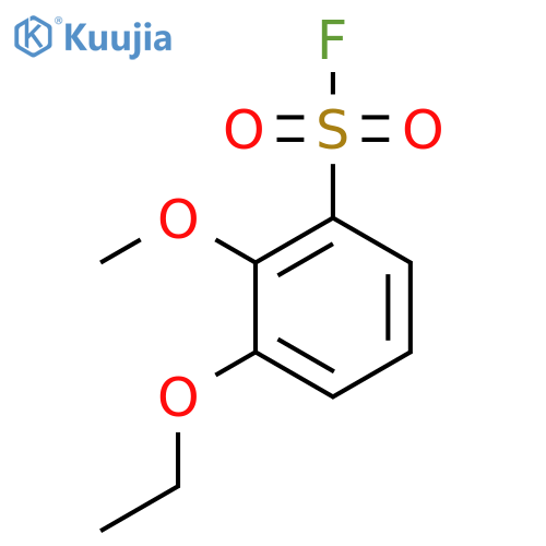3-ethoxy-2-methoxybenzene-1-sulfonyl fluoride structure