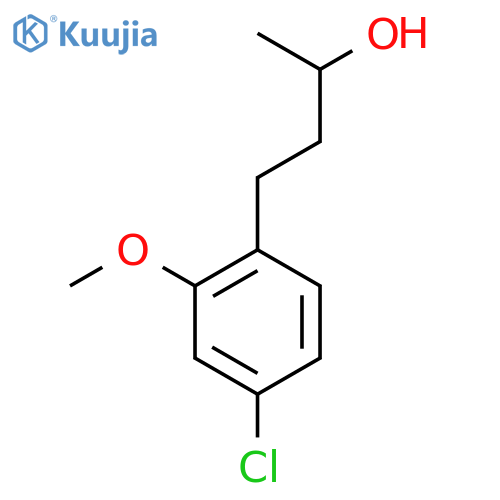 4-(4-chloro-2-methoxyphenyl)butan-2-ol structure