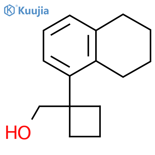 1-(5,6,7,8-tetrahydronaphthalen-1-yl)cyclobutylmethanol structure