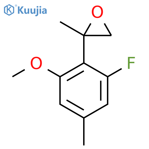 2-(2-fluoro-6-methoxy-4-methylphenyl)-2-methyloxirane structure