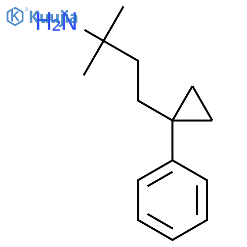 2-methyl-4-(1-phenylcyclopropyl)butan-2-amine structure
