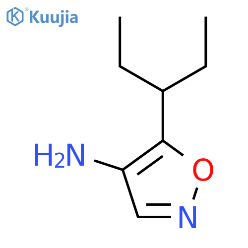 5-(pentan-3-yl)-1,2-oxazol-4-amine structure