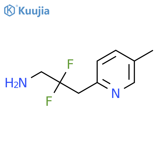 2,2-difluoro-3-(5-methylpyridin-2-yl)propan-1-amine structure