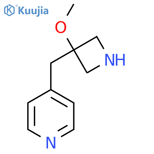 4-(3-methoxyazetidin-3-yl)methylpyridine structure