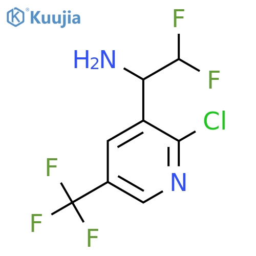 1-2-chloro-5-(trifluoromethyl)pyridin-3-yl-2,2-difluoroethan-1-amine structure