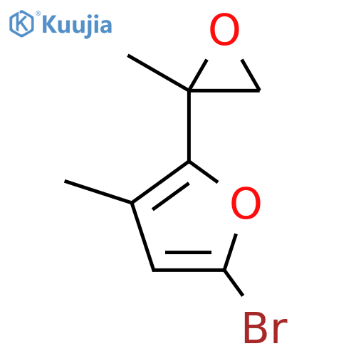 5-bromo-3-methyl-2-(2-methyloxiran-2-yl)furan structure