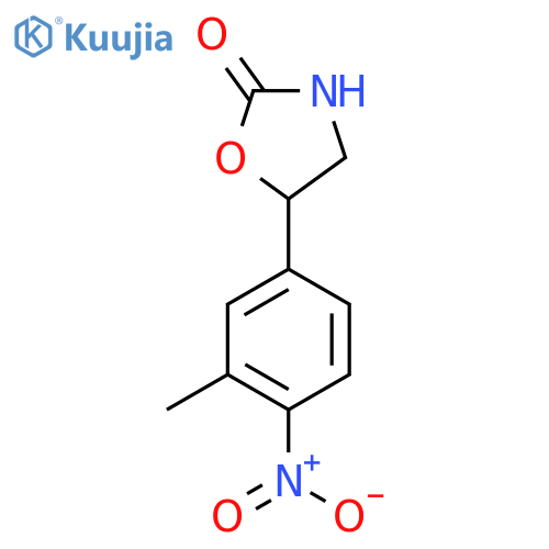 5-(3-methyl-4-nitrophenyl)-1,3-oxazolidin-2-one structure