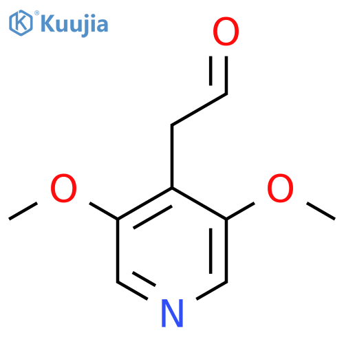 2-(3,5-dimethoxypyridin-4-yl)acetaldehyde structure
