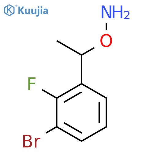 O-1-(3-bromo-2-fluorophenyl)ethylhydroxylamine structure