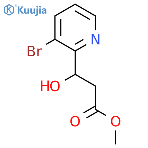 methyl 3-(3-bromopyridin-2-yl)-3-hydroxypropanoate structure