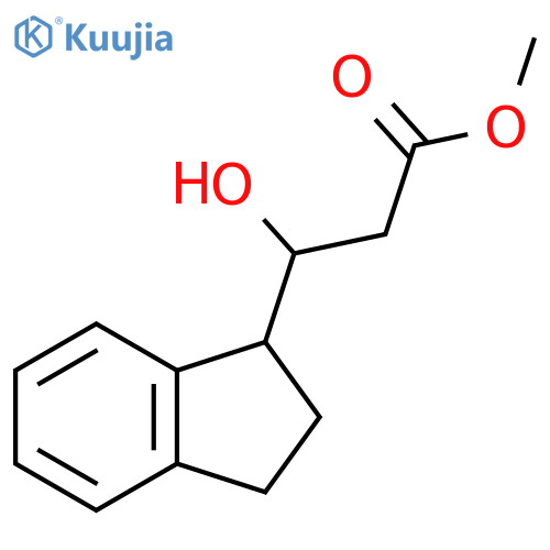 methyl 3-(2,3-dihydro-1H-inden-1-yl)-3-hydroxypropanoate structure