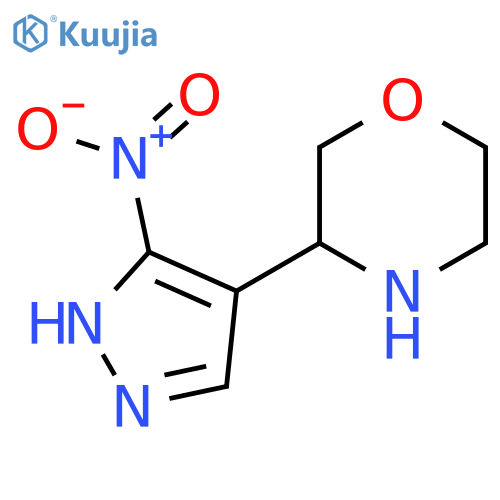 3-(3-nitro-1H-pyrazol-4-yl)morpholine structure