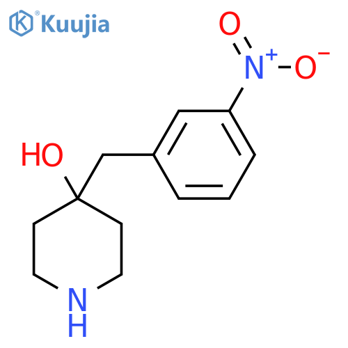 4-(3-nitrophenyl)methylpiperidin-4-ol structure