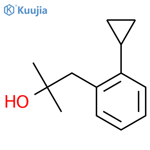1-(2-cyclopropylphenyl)-2-methylpropan-2-ol structure
