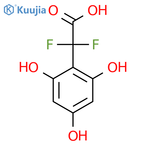 2,2-difluoro-2-(2,4,6-trihydroxyphenyl)acetic acid structure