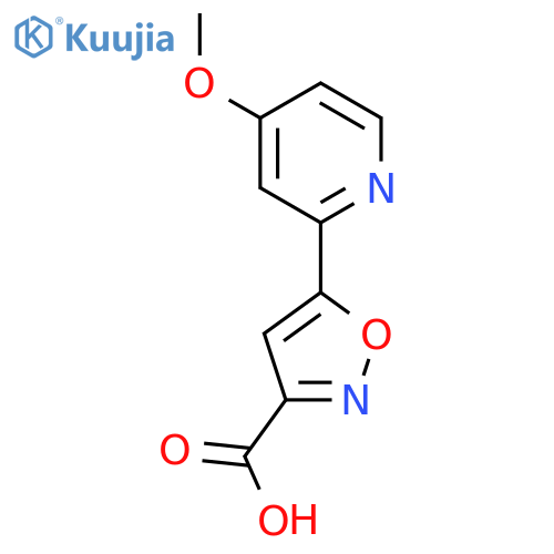 5-(4-Methoxypyridin-2-yl)-1,2-oxazole-3-carboxylic acid structure