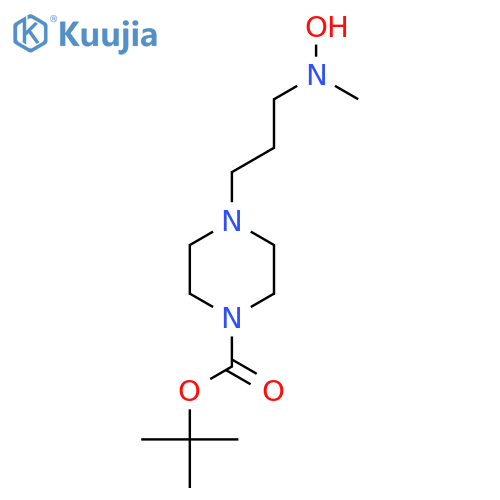 tert-butyl 4-{3-hydroxy(methyl)aminopropyl}piperazine-1-carboxylate structure