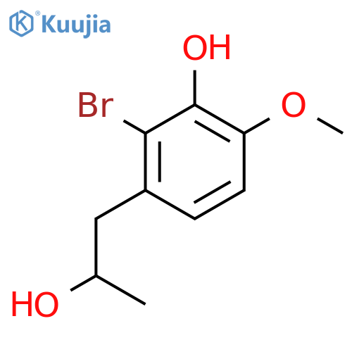 2-bromo-3-(2-hydroxypropyl)-6-methoxyphenol structure