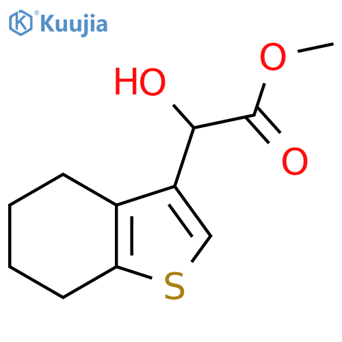 methyl 2-hydroxy-2-(4,5,6,7-tetrahydro-1-benzothiophen-3-yl)acetate structure