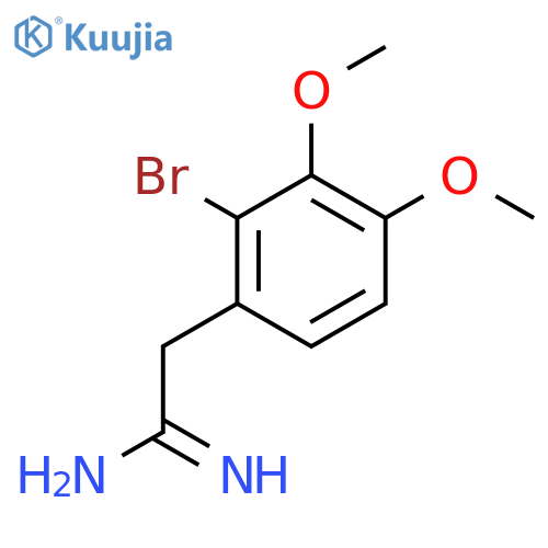 2-(2-Bromo-3,4-dimethoxyphenyl)ethanimidamide structure
