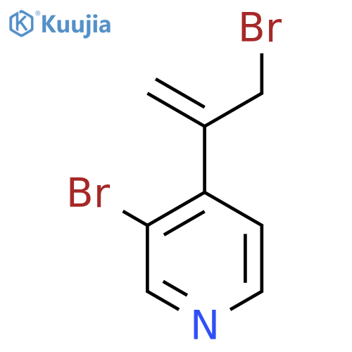 3-bromo-4-(3-bromoprop-1-en-2-yl)pyridine structure