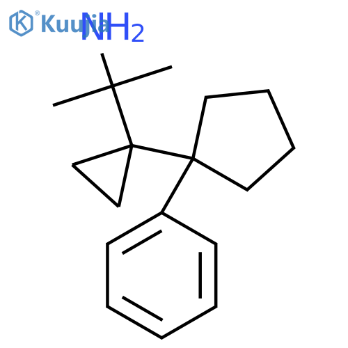 2-1-(1-phenylcyclopentyl)cyclopropylpropan-2-amine structure