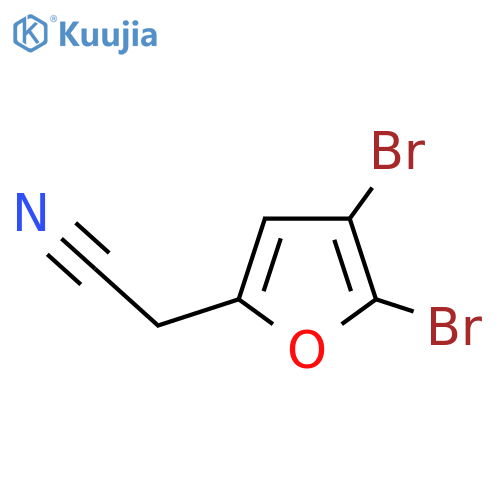 2-(4,5-dibromofuran-2-yl)acetonitrile structure