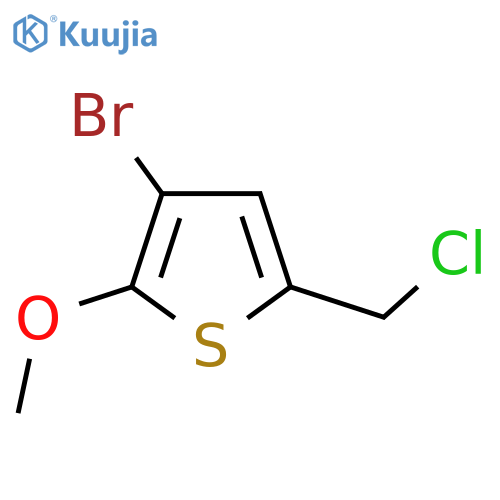 3-bromo-5-(chloromethyl)-2-methoxythiophene structure